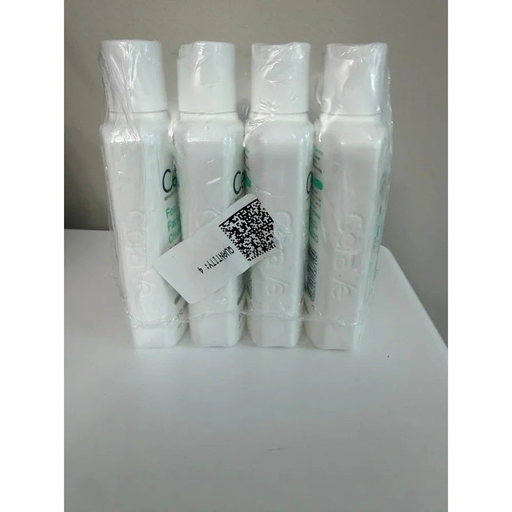 CeraVe Foaming Facial Cleanser Unisex 3oz 4 Pack White Travel Size NWT